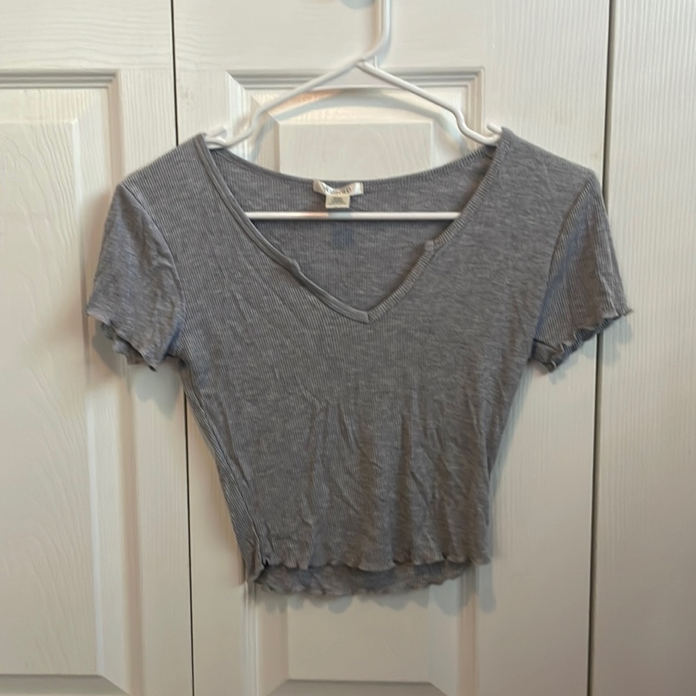 bozzolo gray crop top